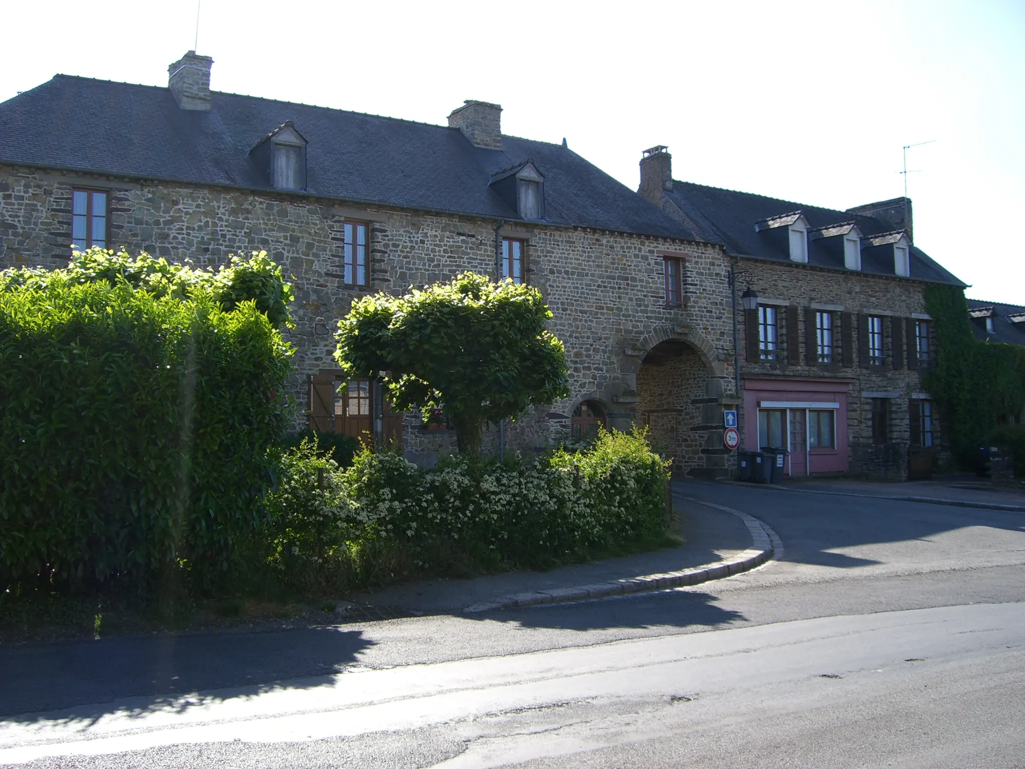 2006 Jun - A traditional stone building in the village of Paimpont - Brocéliande Forest - Brittany